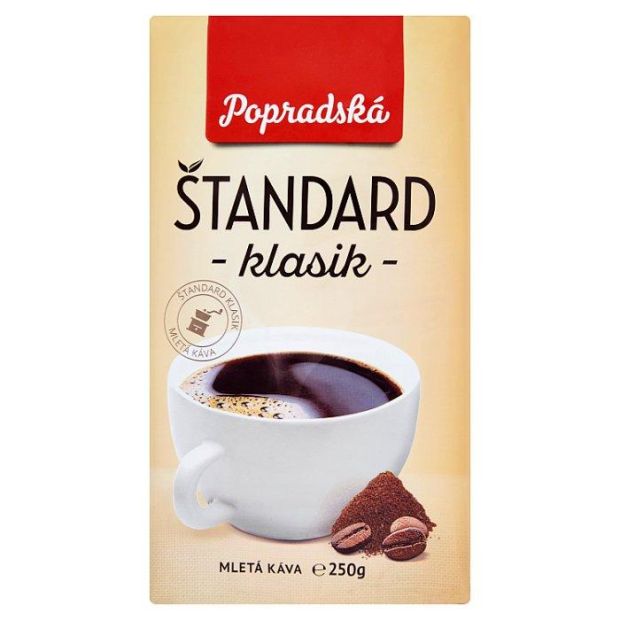 Popradská Štandard klasik mletá káva 250 g