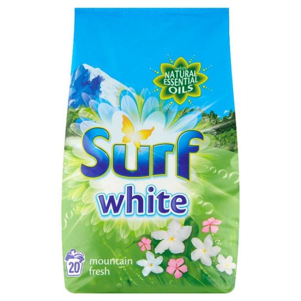 Surf White Mountain Fresh prášok na pranie 1,3kg/20PD