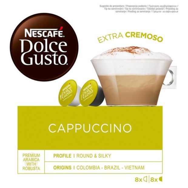NESCAFÉ Dolce Gusto Cappuccino - káva v kapsulách - 16 kapsúl v balení