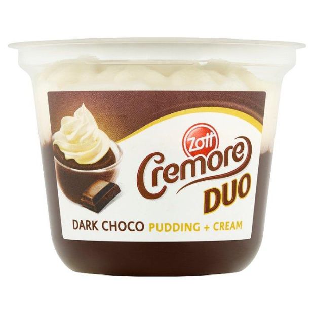 Zott Cremore Duo mliečny čokoládový dezert so šľahačkou 190 g
