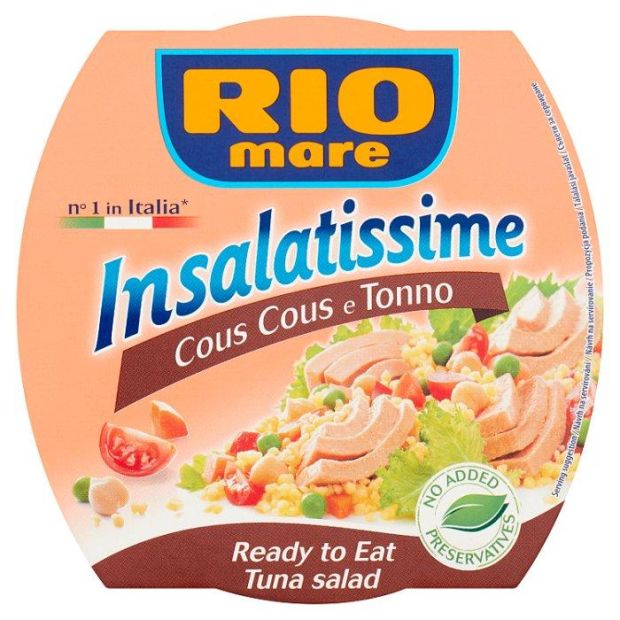 Rio Mare Insalatissime Hotový pokrm z kuskusu, zeleniny a tuniaka 160 g