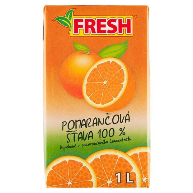 Fresh Pomarančová šťava 100% 1 l