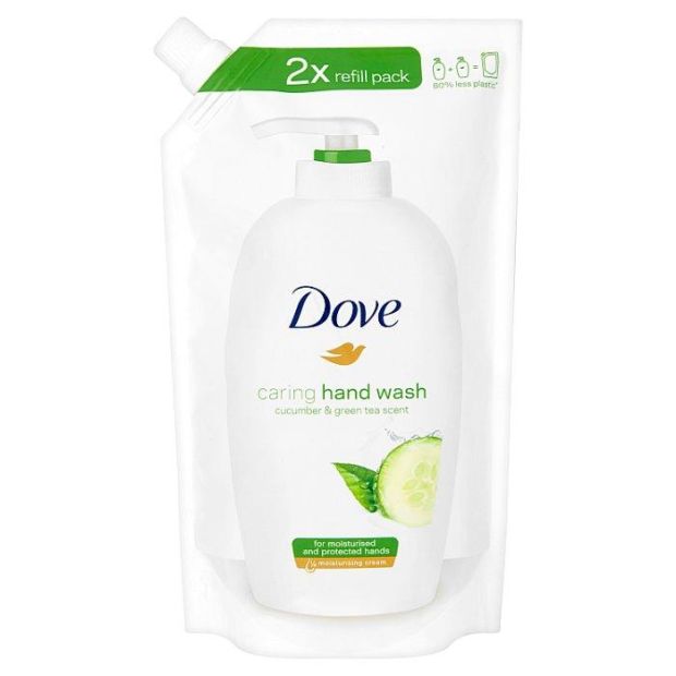 Dove Cucumber & Green Tea Scent jemné tekuté mydlo na ruky náplň 500 ml