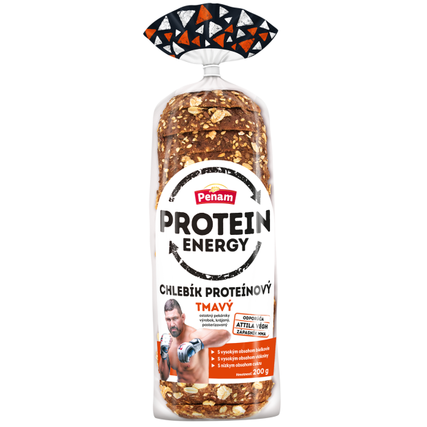 Chlebík Proteinový Tmavý 200g Penam Protein Energy