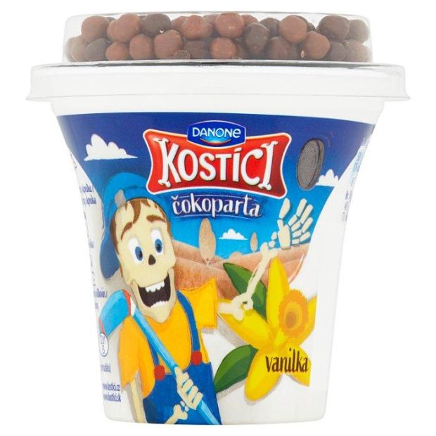 Kostíci Čokoparta jogurt vanilkový 107g