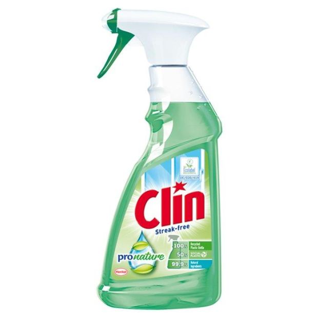 Clin čistiaci prostriedok na okná ProNature 500ml
