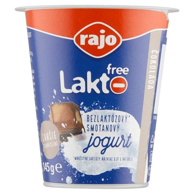 Rajo Lakto Free Smotanový jogurt čokoláda 145g