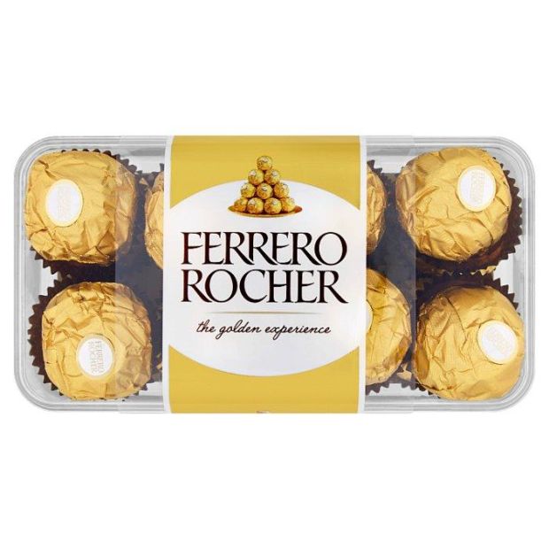Ferrero Rocher Oblátky poliate mliečnou čokoládou s drvenými lieskovcami 200 g