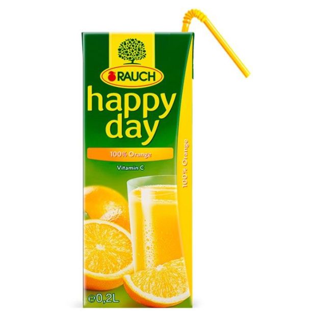 Rauch Happy Day 100% pomarančová šťava 0,2 l