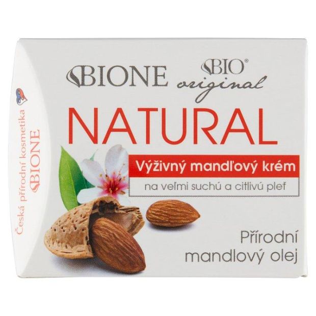 Bione Cosmetics Bio Original Natural výživný mandľový krém na veľmi suchú a citlivú pleť 51 ml