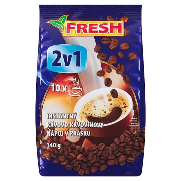 Fresh 2in1 instantný kávovo-kávovinový nápoj v prášku 10 x 14 g (140 g)