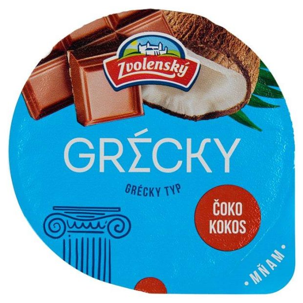Zvolenský Jogurt gréckeho typu čokoláda kokos 125g