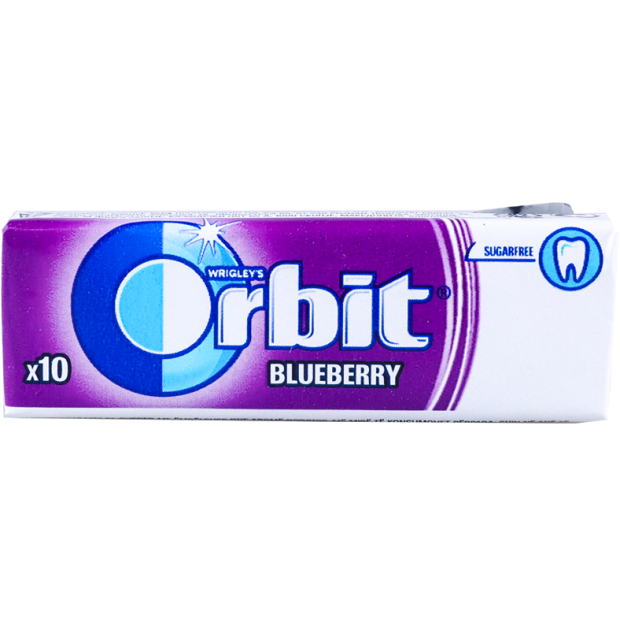 Wrigley's Orbit Blueberry žuvačka bez cukru s čučoriedkovou príchuťou 10ks 14g
