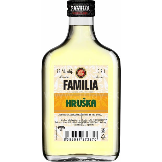 Hruška Familia 38% 0,2l