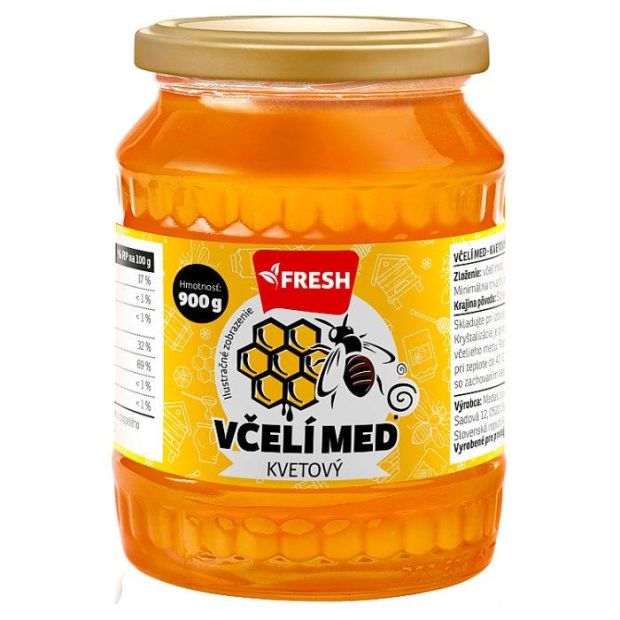 Fresh Včelí med kvetový 900 g
