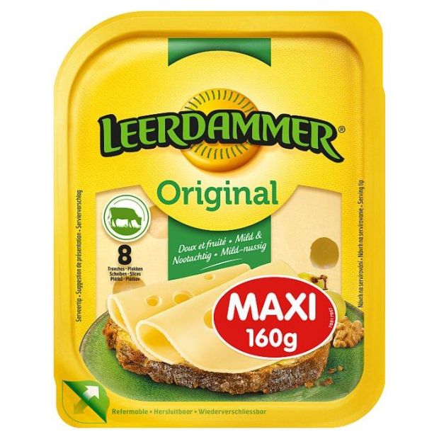Leerdammer Original Maxi syr 8 plátkov 160g