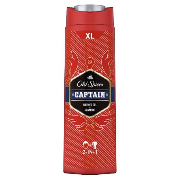 Old Spice Captain Sprchový Gél A Šampón Pre Mužov 400 ml