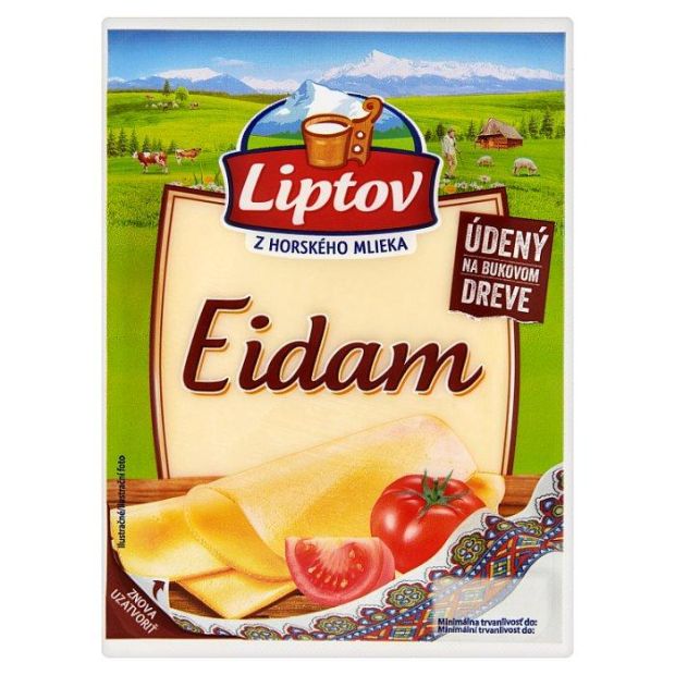 Liptov Eidam - porciované plátky údené 100g