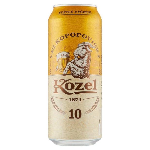 Veľkopopovický Kozel 10% Pivo Výčapné Svetlé 0,5l PLECH Z