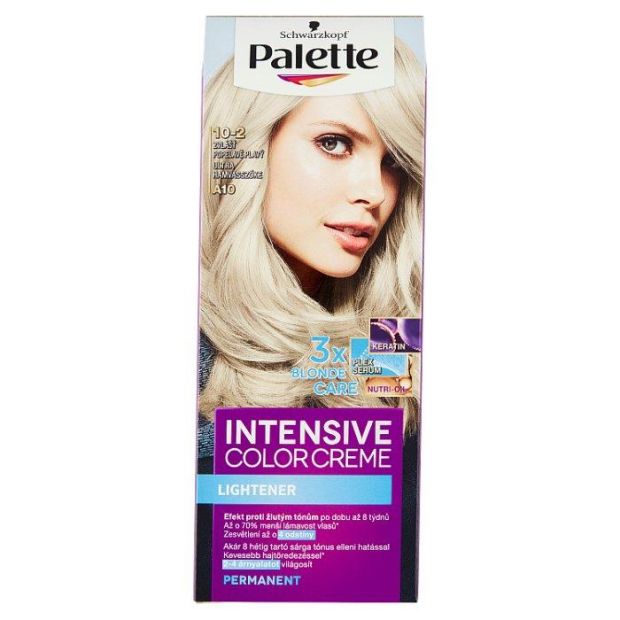 Schwarzkopf Palette Intensive Color Creme farba na vlasy Zvlášť Popolavoplavý A10 (10-2)
