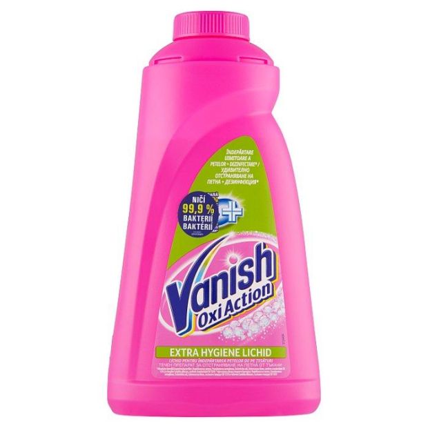 Vanish Oxi Action Extra Hygiene tekutý odstraňovač škvŕn 940 ml