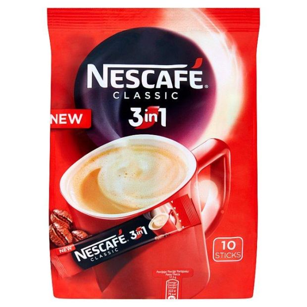 NESCAFÉ 3in1 Classic, instantná káva, 10 vreciek x 17,5 g (175 g)