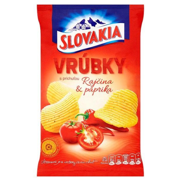 Lupienky Slovakia Chips Vrúbky Rajčina A Paprika 65g