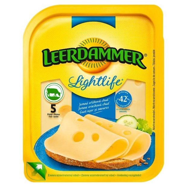 Leerdammer Lightlife syr 5 plátkov 100g