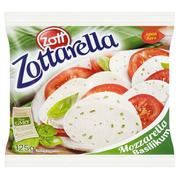 Zott Zottarella Mozzarella Basilikum 125 g