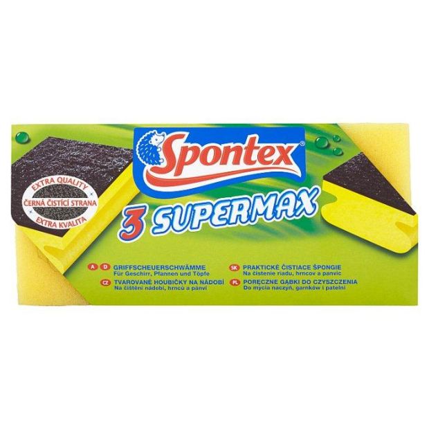 Spontex Supermax praktické čistiace špongie 3ks