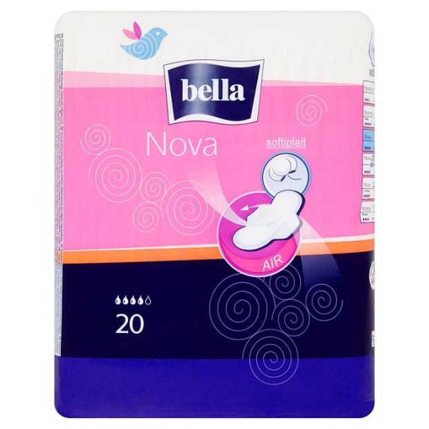 Bella Nova priedušné hygienické vložky s krídelkami 20 ks