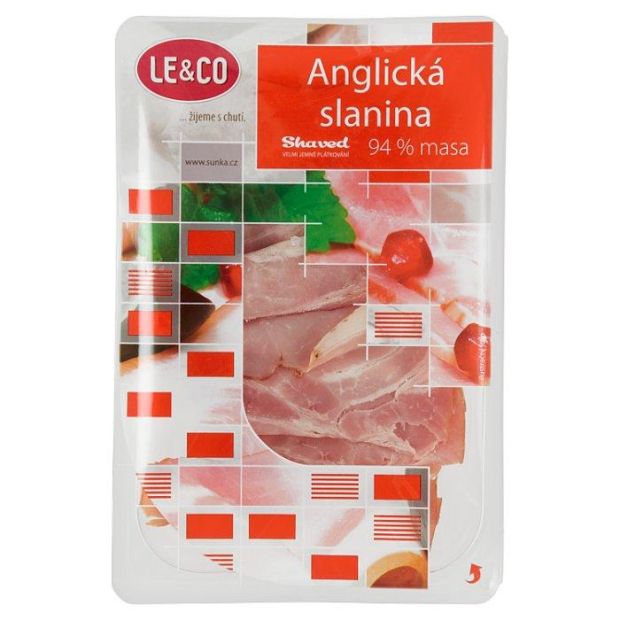 Le&Co Anglická slanina veľmi jemno krájaná 97% 100g