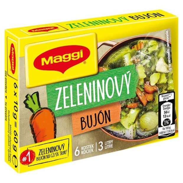 MAGGI Zeleninový bujón v kocke 3 l 6 x 10 g