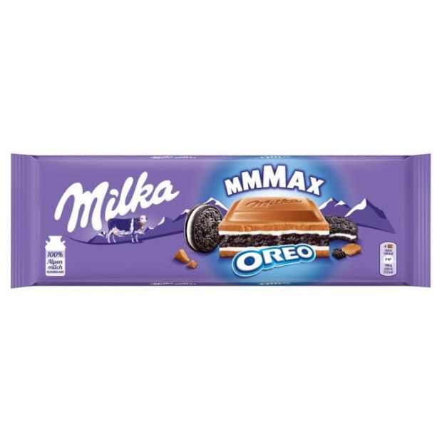 Milka Mmmax Oreo sušienka a mliečna čokoláda 300 g