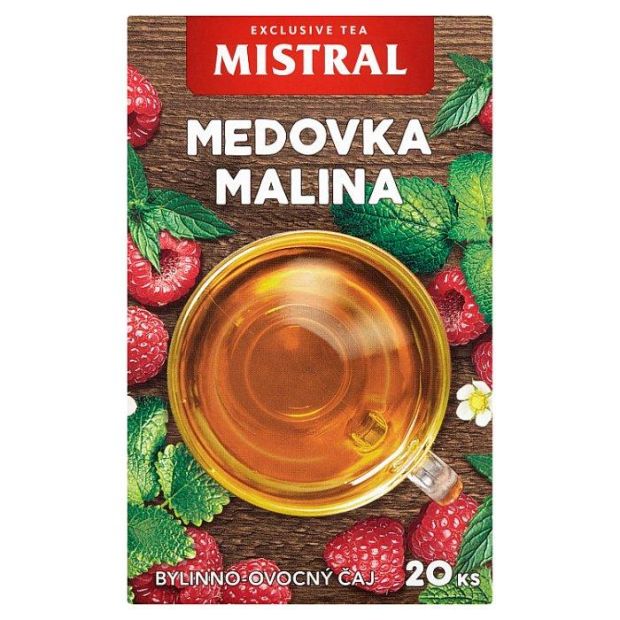 Mistral Medovka malina bylinno-ovocný čaj 20 x 1,5 g