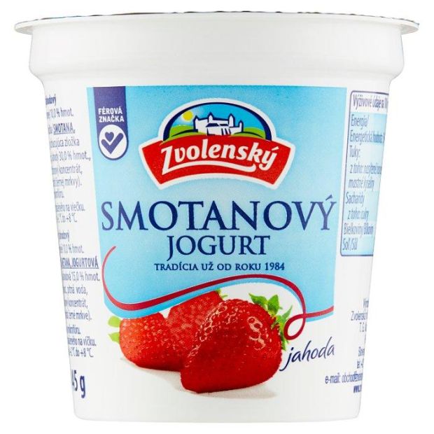 Zvolenský Smotanový jogurt jahoda 145g