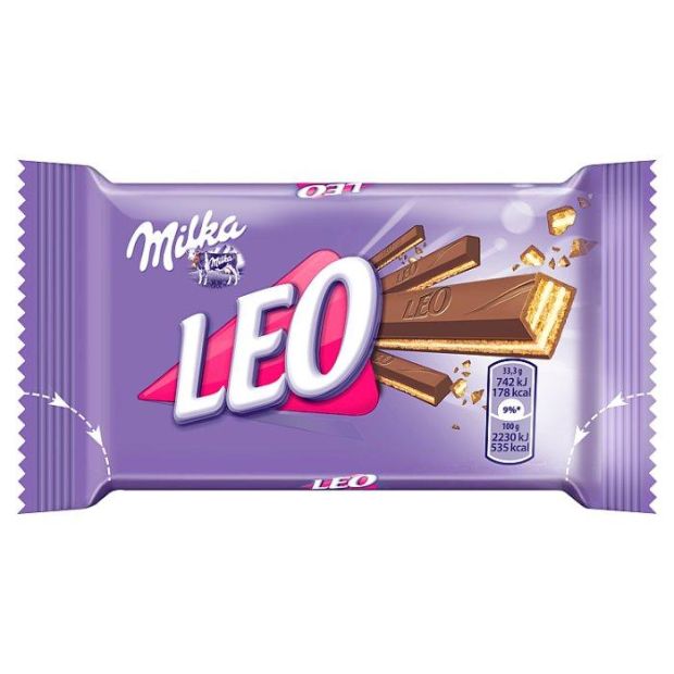 Milka Leo tyčinka s oplátkami v mliečnej čokoláde 33,3 g