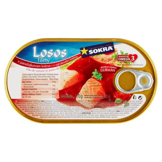 Sokra Losos filety v paradajkovom kréme 170 g