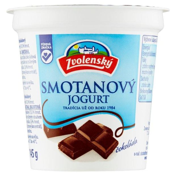 Zvolenský Smotanový jogurt čokoláda 145g