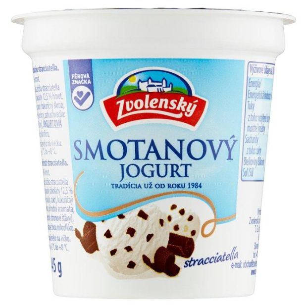 Zvolenský Smotanový jogurt stracciatella 145g