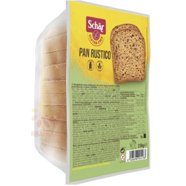 Schär Pan Rustico Bezgluténový viaczrnný chlieb 250g