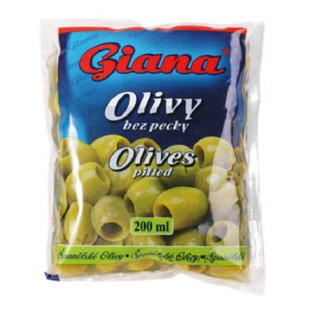 Giana Olivy zelené bez kôstky v slanom náleve 195g