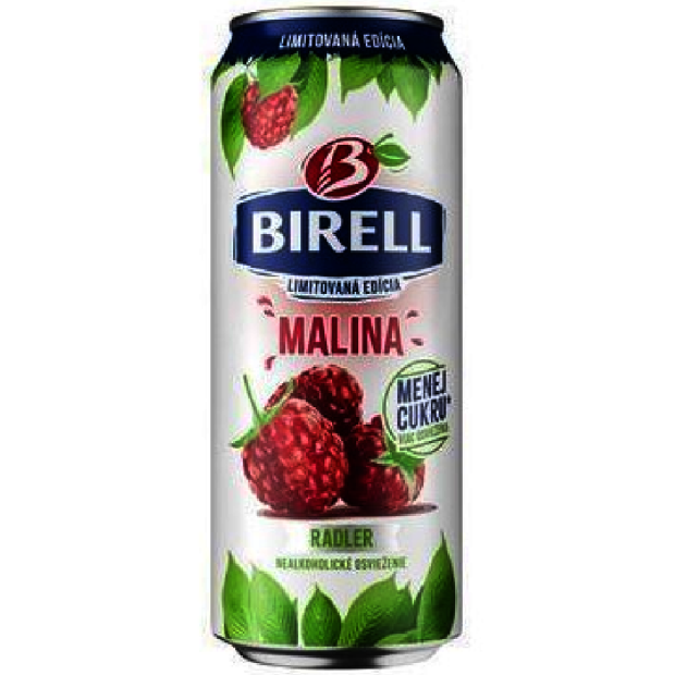 Birell Malina Menej Cukru 0,5l PLECH Z