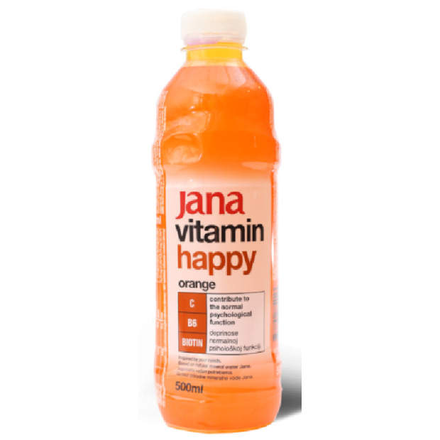 Jana Vitamin Happy Pomaranč 0,5l PET Z