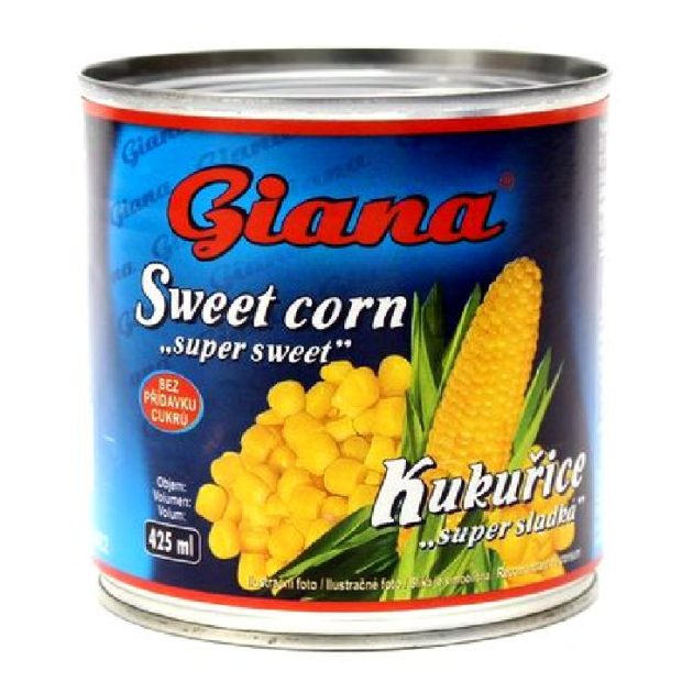 Giana Super sladká cukrová kukurica 340g