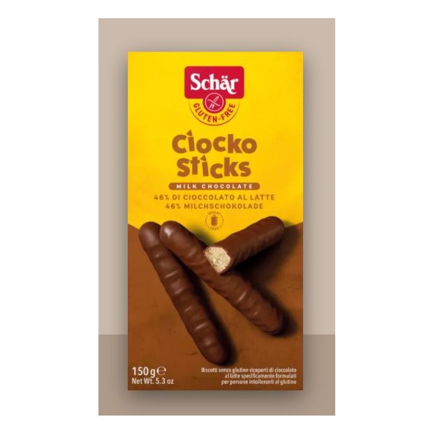Schär Ciocko Sticks bezlepkové sušienky v čoko poleve 150g