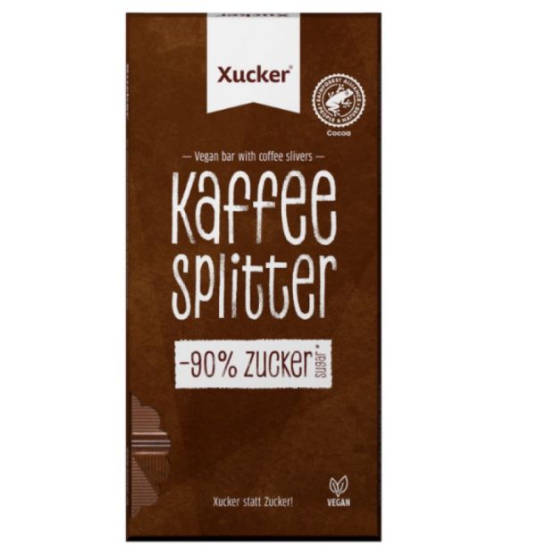 Xucker Vegánska čokoláda s kúskami kávy 80g