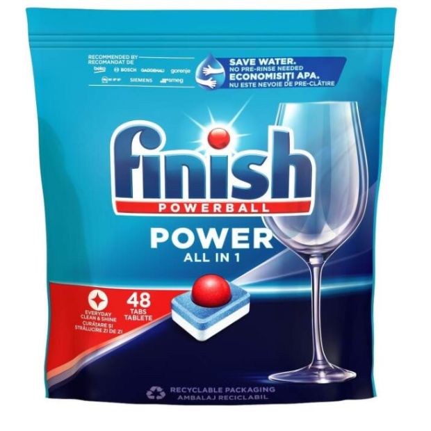 Finish Powerball All in 1 Max tablety do umývačky riadu 48ks