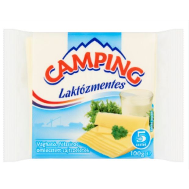 Camping Bezlaktózový plátkový syr 100g