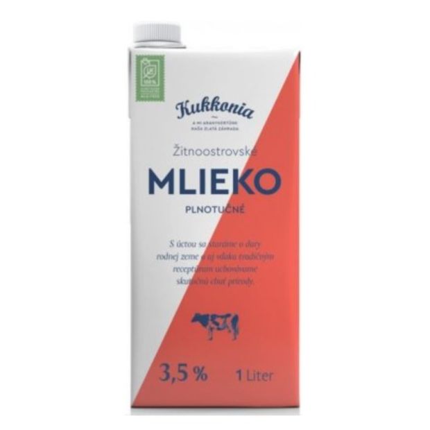 Kukkonia Mlieko trvanlivé plnotučné 3,5% 1l